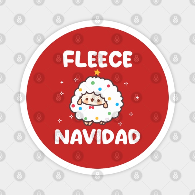 Fleece Navidad Magnet by missrainartwork 